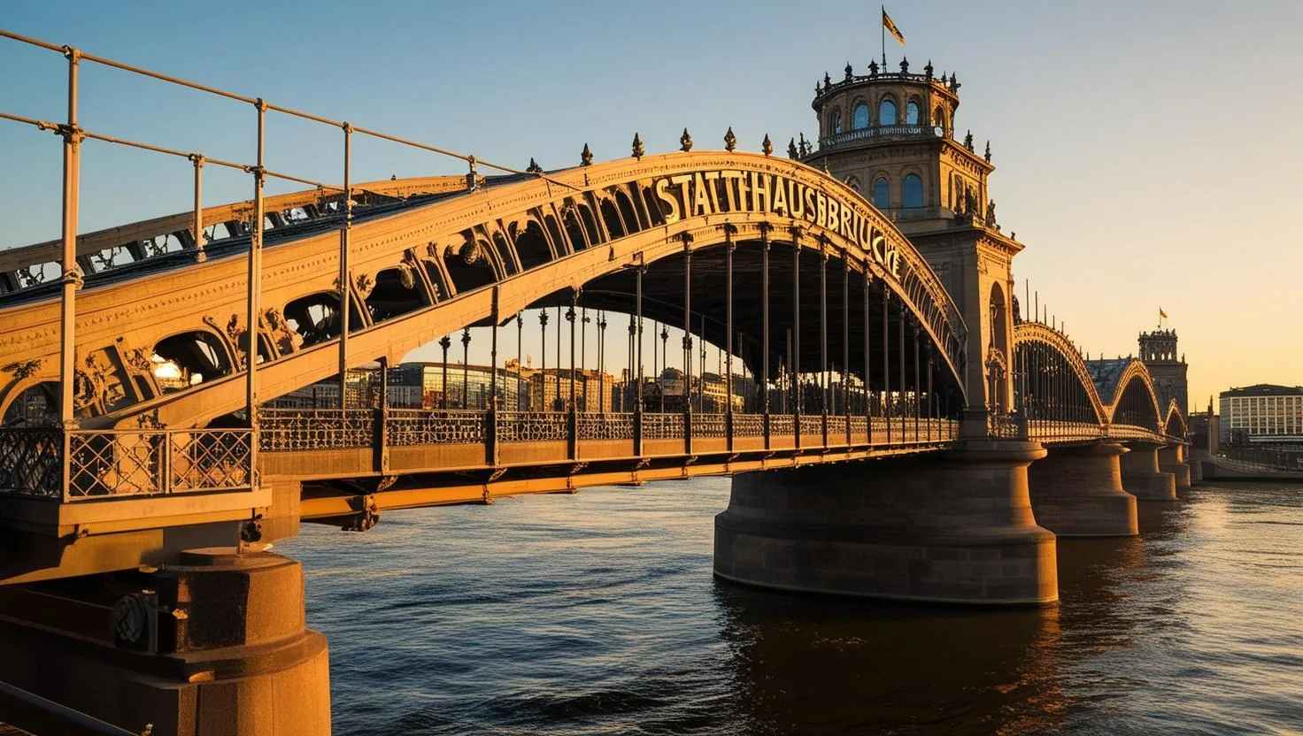 Die Stadthausbrücke Hamburg Liebesschloss-Brücken