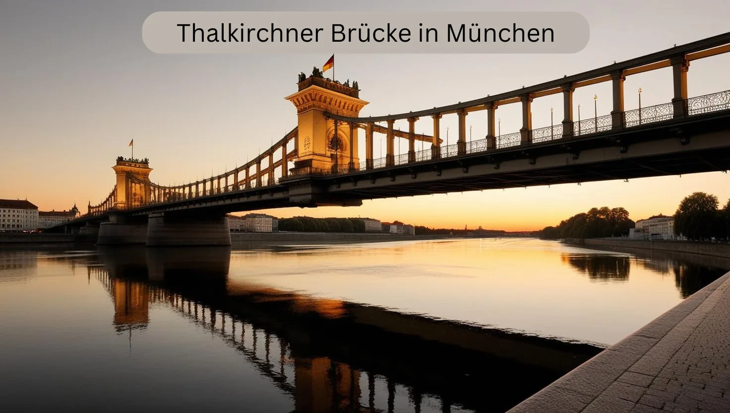 Thalkirchner Brücke in München Liebesschloss-Brücken