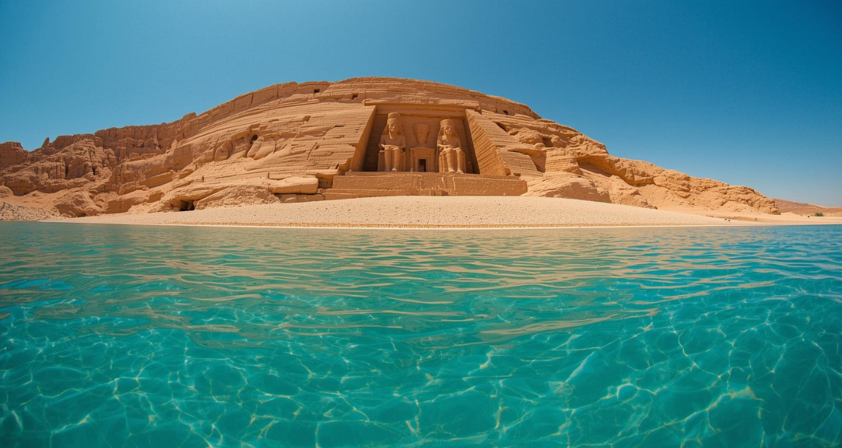 Abu Simbel Tempel am Nassersee als UNESCO Ägypten Sehenswürdigkeit