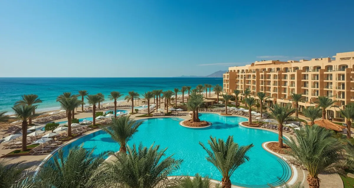 Ägypten All Inclusive Resort am Roten Meer – Pool & Strandurlaub All Inclusive Resort in Ägypten am Roten Meer mit Pool und Meerblick