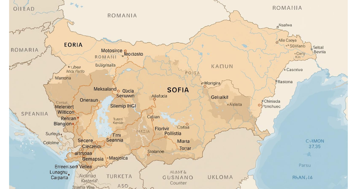 Bulgarien Karte – Lage & Regionen für deinen Urlaub Bulgarien Urlaub Karte mit Sofia, Varna und Burgas am Schwarzen Meer