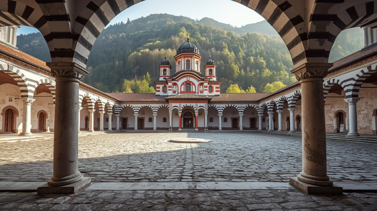 Rila Kloster – UNESCO Weltkulturerbe in Bulgarien Bulgarien Urlaub Sehenswürdigkeit Rila Kloster im Gebirge