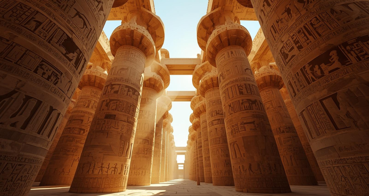 Karnak Tempel Säulenhalle in Luxor als beeindruckende Ägypten Sehenswürdigkeit
