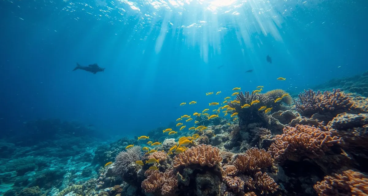 Schnorcheln im Roten Meer 2026 – Korallenriff in Ägypten Korallenriff im Roten Meer mit buntem Tropenfisch beim Schnorcheln