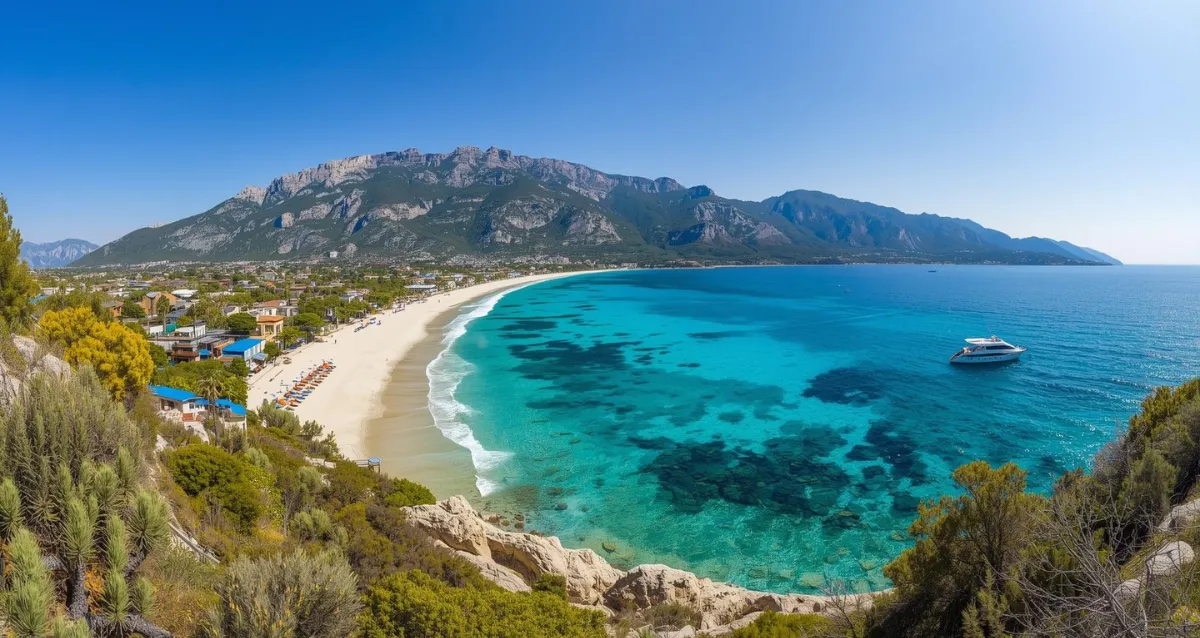 Türkische Riviera Strand mit Taurusbergen – Ab in den Urlaub Türkei 2026