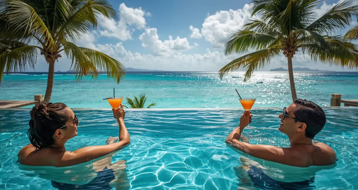 Billig Urlaub All Inclusive Strandresort mit Pool und Meerblick