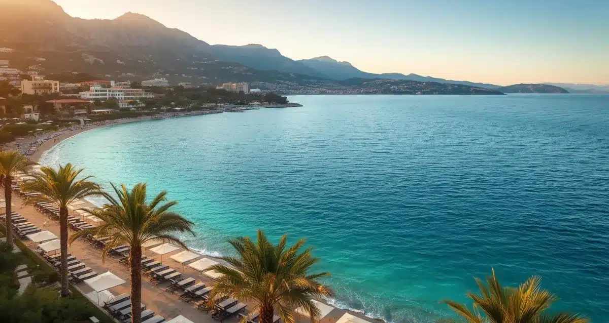 Fethiye Urlaub – Traumhafte Küste & Hotels Reise-Geier Hero Bild mit Strand, Hotel und günstigen Urlaubsdeals