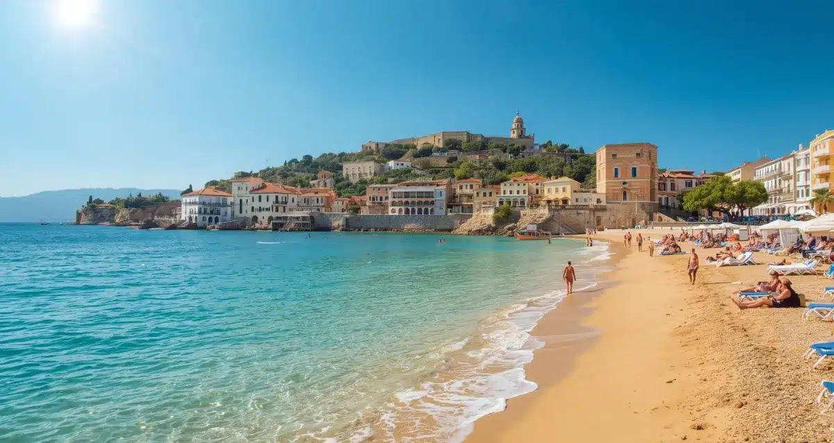 Side Türkei Urlaub Strand und Altstadt