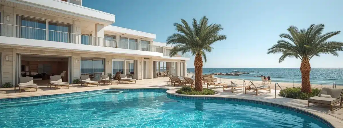 Billig Urlaub All Inclusive Strandresort mit Pool und Meerblick