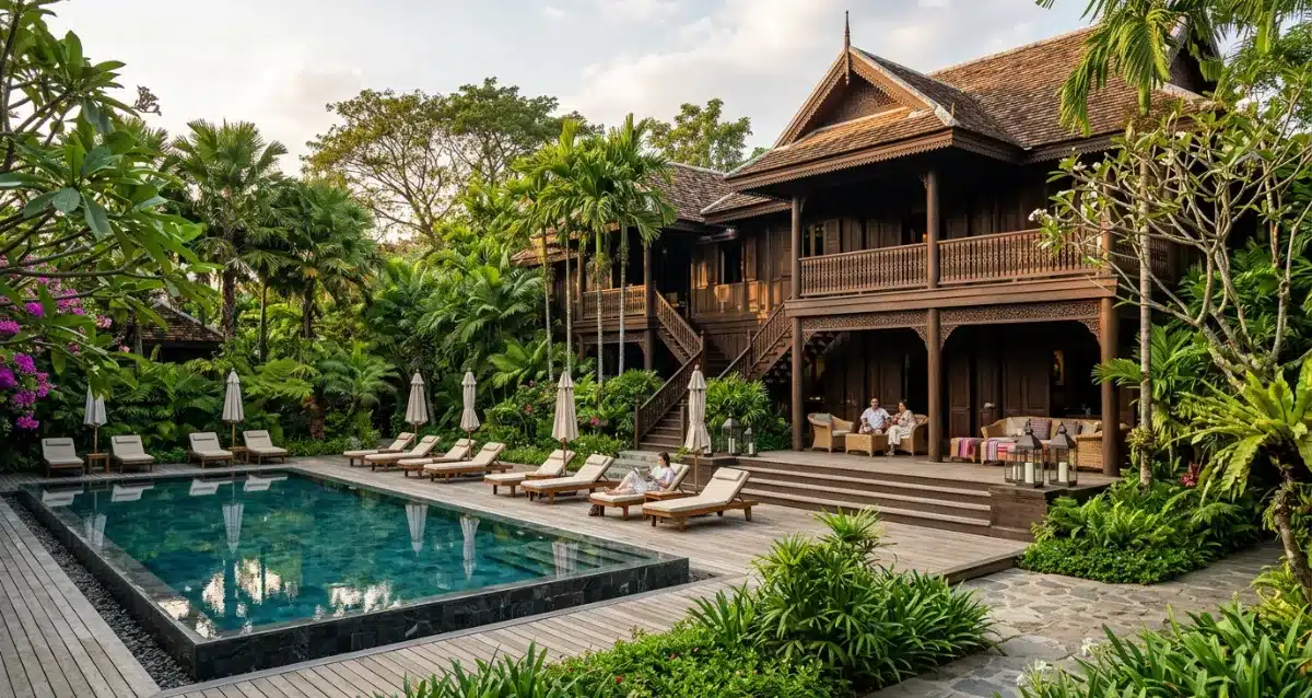 137 Pillars House Chiang Mai mit Boutiquehotel Garten und Pool