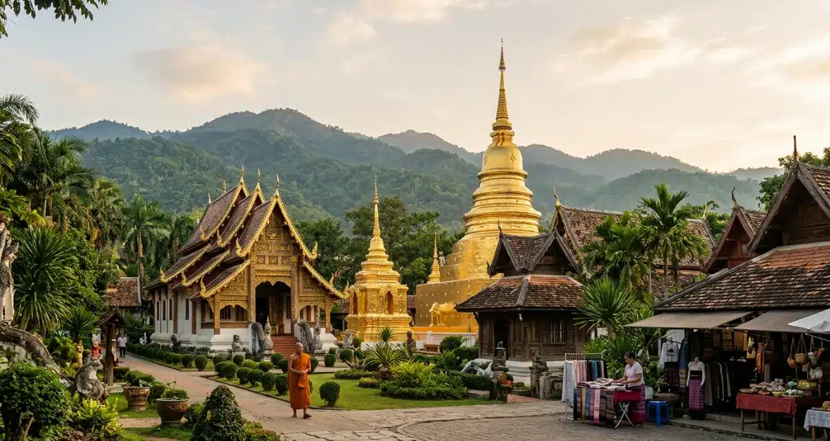 Chiang Mai mit Tempeln, Natur und kultureller Atmosphäre