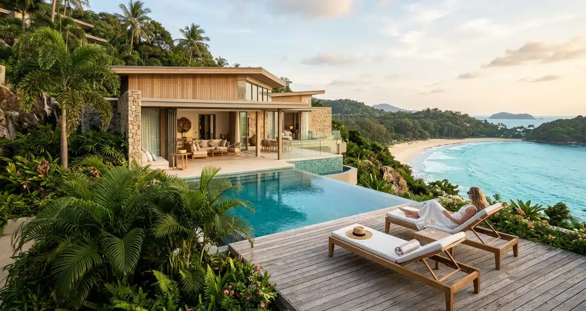 The Shore at Katathani in Phuket mit Poolvilla und Meerblick